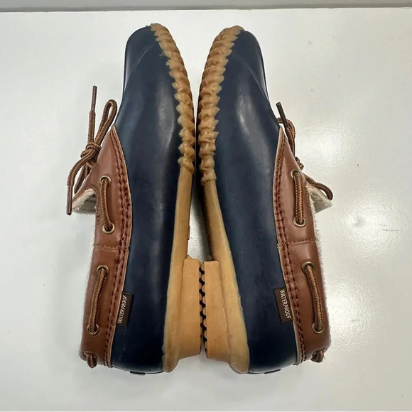 JBU Gwen Garden Ready Duck Shoes Women's Size 9M Waterproof Blue‎ Tan - Picture 9 of 10